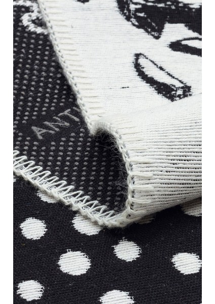 Aconcagua Beyaz Modern Etnik Desenli Pamuk Hav Vermeyen Leke Tutmayan Kolay Temizlenen Yumuşak Makine Salon Yolluk Mutfak Halı