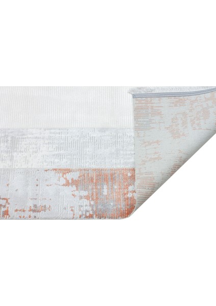 Xerena Bakır Çerçeveli Etnik Modern Desenli Viskon Hav Vermeyen Leke Tutmayan Kolay Temizlenen Yumuşak Makine Salon Yolluk Mutfak Halı fiyatları