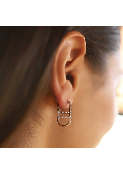 Merdiven Taşlı Ataç Küpe