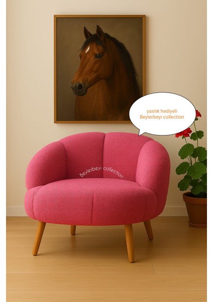 Papatya Berjer,çay Seti Tekli Koltuk Berjer Krem Renkli (Salon, Balkon, Ofis) Dolgulu Krlent Hediyeli fiyatları