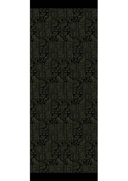 Henna Desen Çift Taraflı Şal Siyah-Haki fırsatları