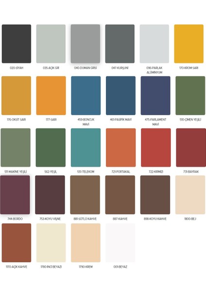 Selülozik Boya Krom Sarı Renginde 0.75 kg