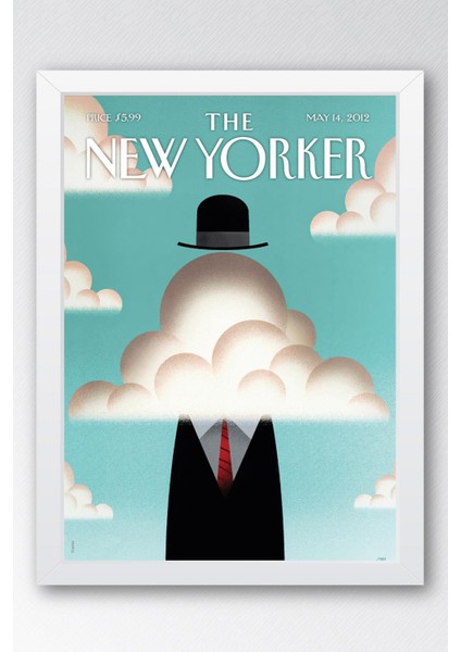 The New Yorker Çerçeveli Tablo May 14 2012 - Manhattan Bulutu Tablosu