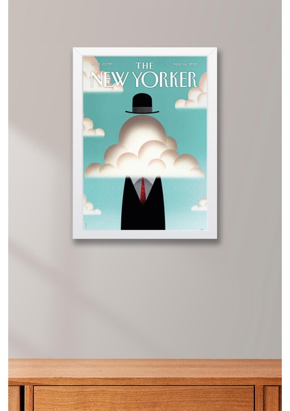 The New Yorker Çerçeveli Tablo May 14 2012 - Manhattan Bulutu Tablosu fiyatları
