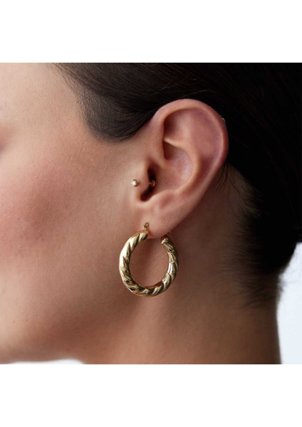 Bombe Burgu Halka Küpe