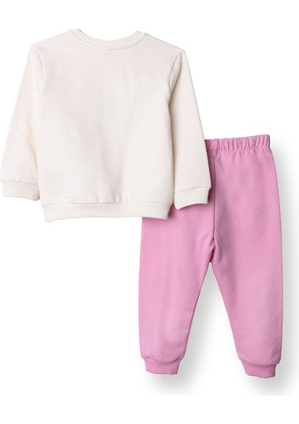 Kız Bebek Eşofman Takım Bisiklet Yaka Uzun Kol Lastikli Paça fiyatları