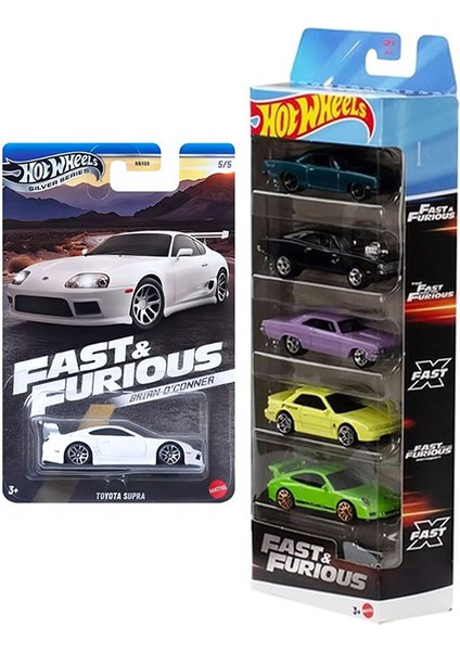 Fast & Furious Temalı 6'lı Araç Seti (2025) Hızlı ve Öfkeli