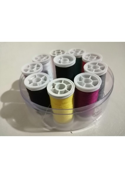 1o'lu Kutulu Renkli Dikiş Ipi Seti