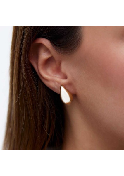 Medium Bottega Altın Damla Küpe fiyatları