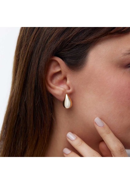 Medium Bottega Altın Damla Küpe fırsatları