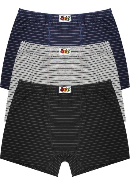 Erkek Çocuk Boxer 3'lü Baskılı (%96 Pamuk - %4 Elastan)