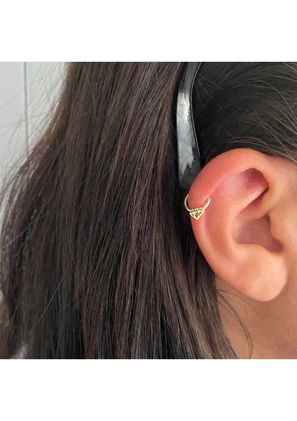 Elmas Motifli Helix Piercing
