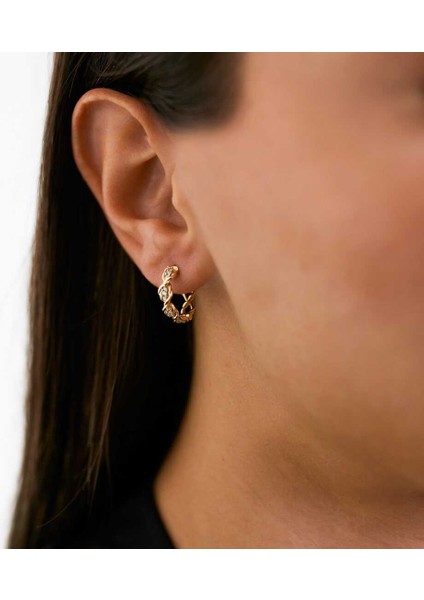 Taşlı Burgu Sarmal Küpe