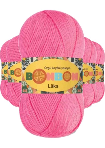 5 Adet Lüks Patik Ipi Yünü Pembe 98230