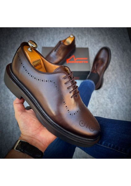 Hakiki Deri Erkek Ayakkabı Eva Taban Klasik ve Günlük Kombin Uyumlu 18081859