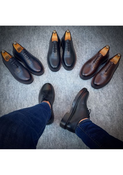 Hakiki Deri Erkek Ayakkabı Eva Taban Klasik ve Günlük Kombin Uyumlu 18081859 fırsatları
