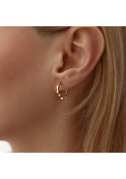 Timsah Pulu Halka Küpe