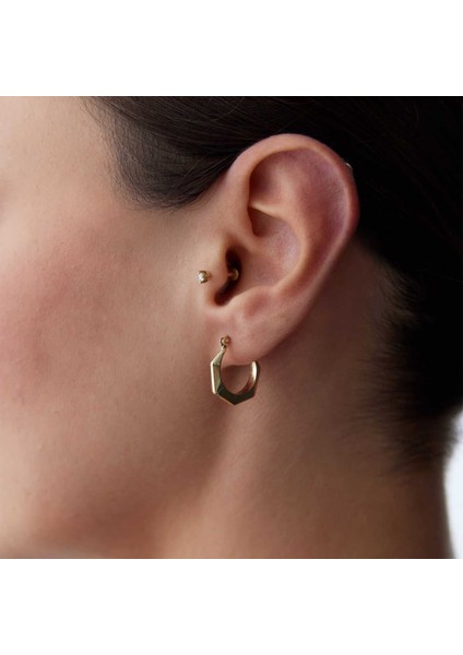 Geometrik Halka Küpe