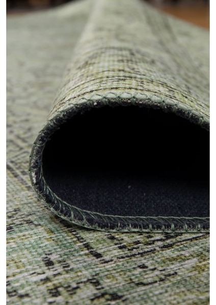 Gloucester Klasik Yeşil Polyester Kare Modern Desenli Pamuk Makinada Yıkanabilir Hav Toz Vermez Leke Tutmayan Kaymaz Taban Dijital Makine Baskı Salon Yolluk Mutfak Halı modelleri