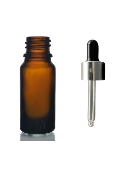 5 ml Kahverengi Cam Damlalıklı, 20 Adet,Gümüş Kapak Siyah Emzik, Ecza Şişesi, Propolis Şişesi, Saç Serum Şişesi, Ecza Şişesi