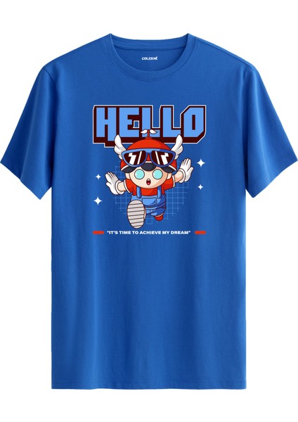 Anime Tarzı Eğlenceli Karakter Tasarımlı %100 Pamuk Premium Kumaş T-Shirt