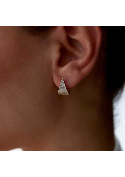 Taşlı Üçgen Küpe fiyatları