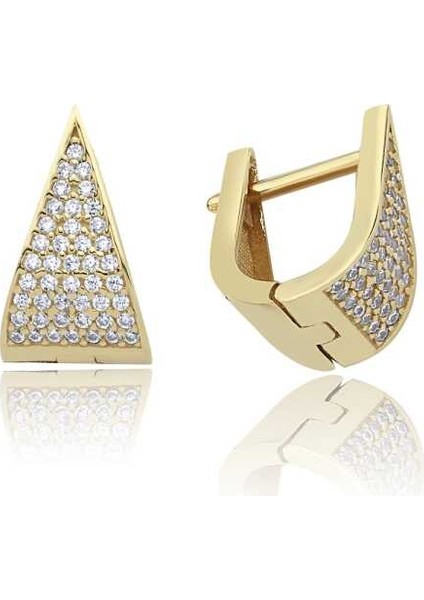 Taşlı Üçgen Küpe fırsatları