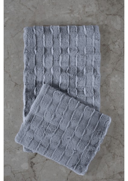 Rita Paspas Takımı (60X100 Cm) Gri