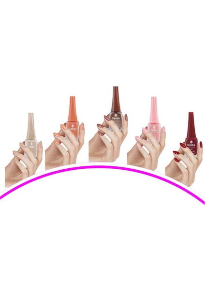 5 Adet Keratinli Besleyici Oje 14 ml Set6