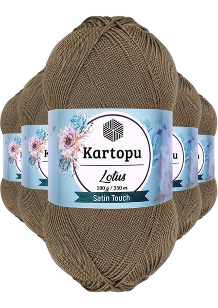 5 Adet Lotus Bikini Büstiyer Bluz Örgü Ipi K833 Vizon