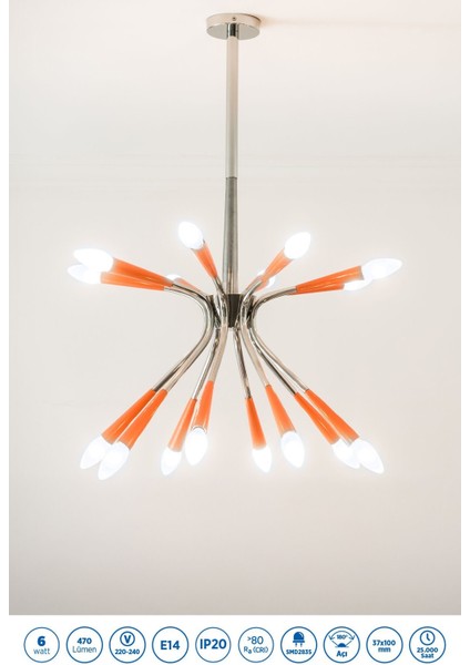 RTL02101-5 Rother LED Mum Avize Ampul 6W E14 470Lümen 6000K Beyaz Işık Enerji Tasarruflu Ampul 5Adet modelleri