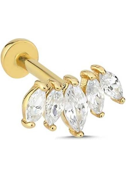 Beş Markiz Taşlı Tragus Piercing