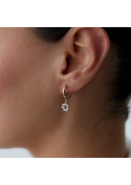 Taşlı Çiçek Küpe fiyatları