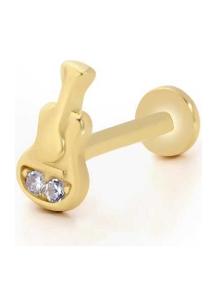 Gitar Model Ikili Taş Tragus Piercing