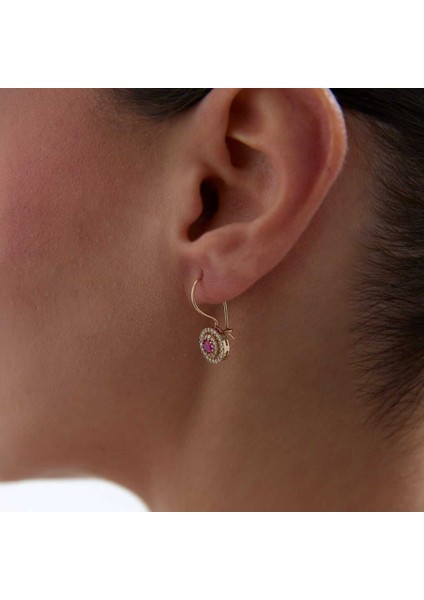 Pembe Sallantılı Küpe modelleri