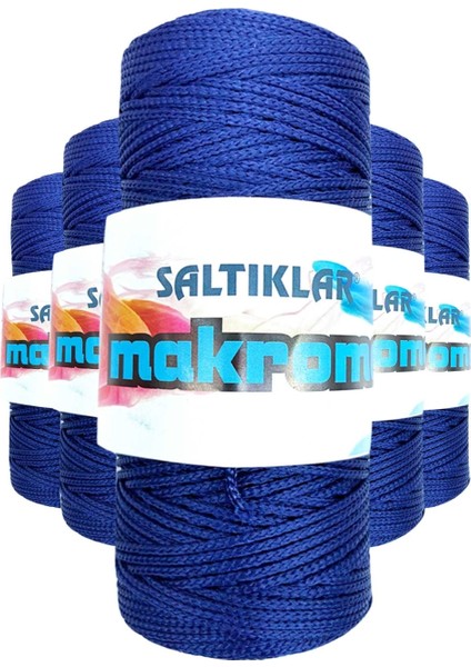 5 Adet Polyester Makrome Ipi 370 Lacivert 100 gr