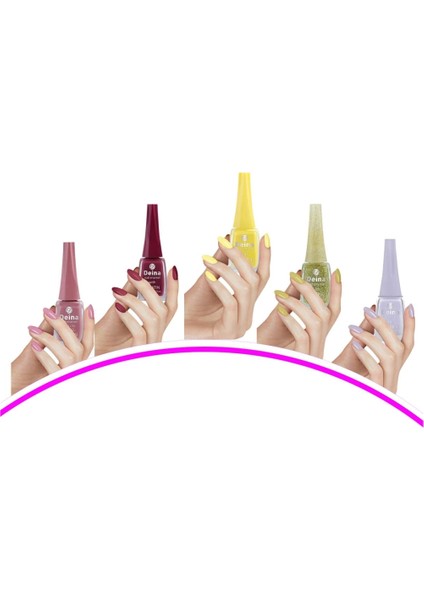 5 Adet Keratinli Besleyici Oje 14 ml Set3