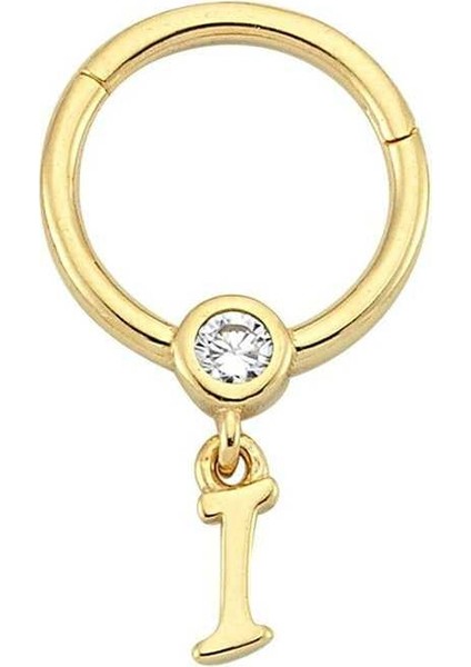 Taşlı I Harfi Sallantılı Helix Piercing