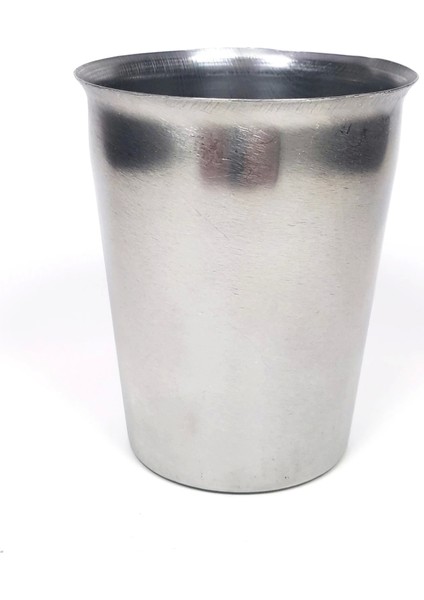 3 Adet Paslanmaz Çelik Krom Bardak 9 x 7,5 x 5,5cm modelleri