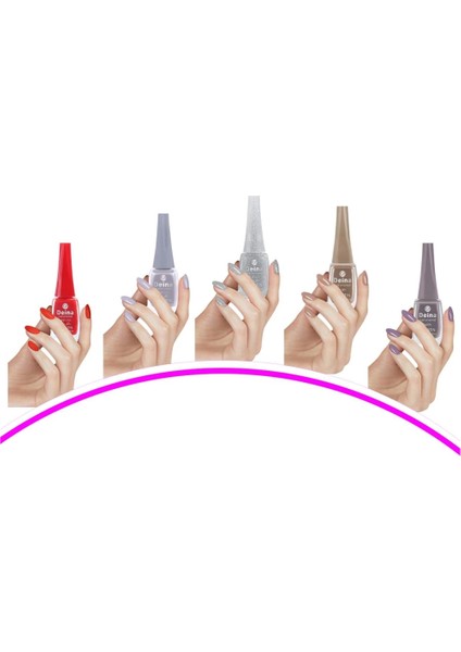 5 Adet Keratinli Besleyici Oje 14 ml SET15