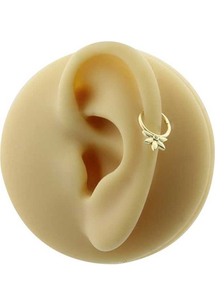 Taşlı Çiçek Helix Piercing