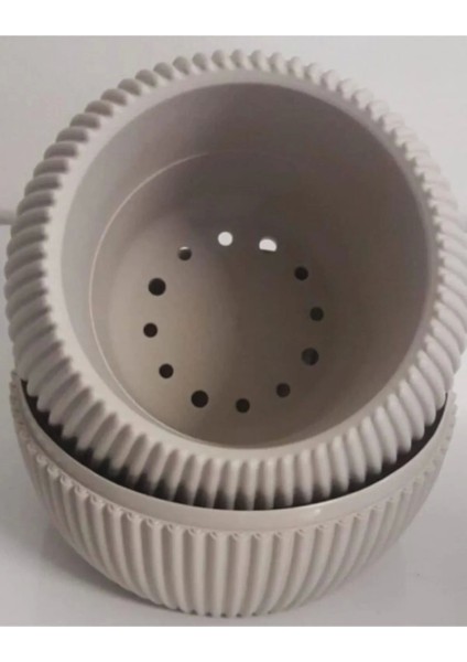 Mercan Saksı 2 Numara 0,35 Litre Su Hazneli Dekoratif Kaktüs Sukulent Saksı 11,8x9,2 cm fırsatları