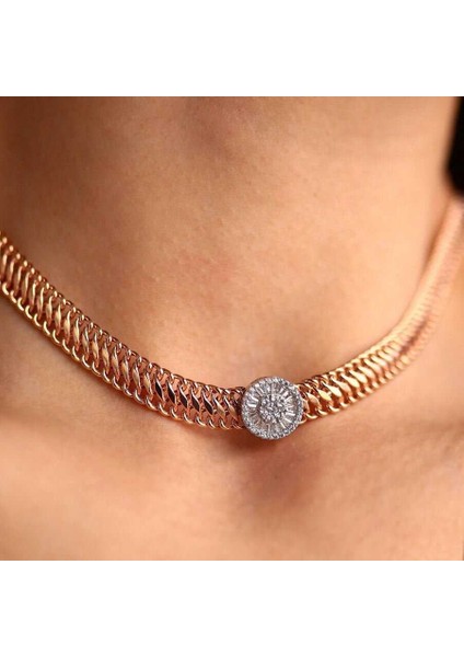 Trapez Viyana Choker Kolye