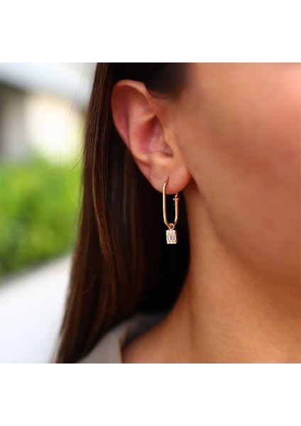 Baget Taşlı Ataç Küpe