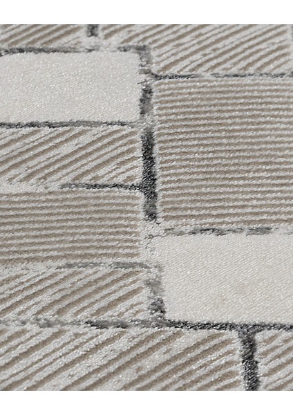 Lisa Geometrik Gri Mikrofiber Dikdörtgen Modern Desenli Akrilik Hav Vermeyen Leke Tutmayan Kolay Temizlenen Yumuşak Makine Salon Yolluk Mutfak Halı fiyatları