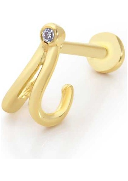 Özel Tasarım Model Tektaş Detay Tragus Piercing