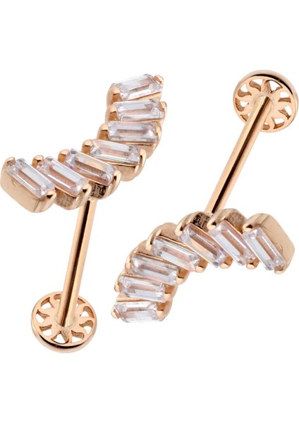Sıralı Baget Taş Model Tragus Piercing fiyatları