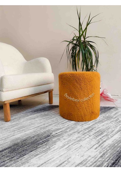 Puf , Peluş ,makyaj Pufu Puf Sandalye Ayak Uzatma Pufu 45 cm Yükseklik