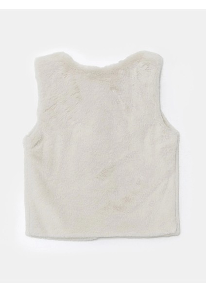 Lcw Kids Bej Bisiklet Yaka Suni Kürklü Kız Çocuk Yelek fiyatları