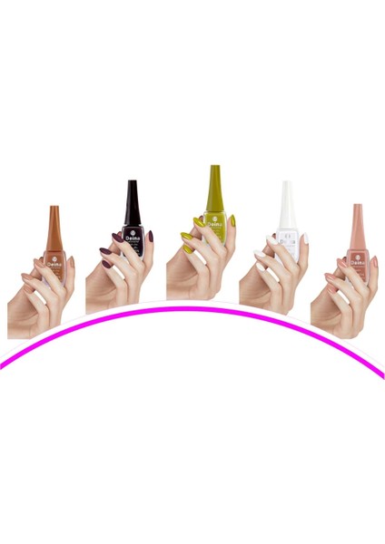 5 Adet Keratinli Besleyici Oje 14 ml Set9